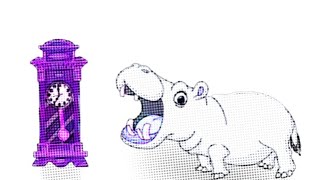 Hickory Dickory Dock Hippo  Amazing Video and effects  TikTakPh [upl. by Joh]