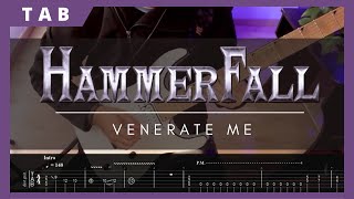 HammerFall  Venerate Me  TAB  Rhythm Guitar Cover hammerfall [upl. by Horwath]