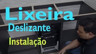 Como fazer móveis Planejados Lixeira deslizante [upl. by Atilrac]