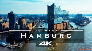 Hamburg Germany 🇩🇪  by drone 4K [upl. by Worra]