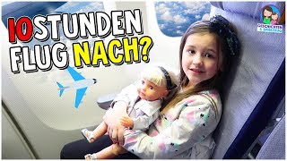 10 Stunden Flug Ava fliegt nach Amerika 🇺🇸 ✈️ Geschichten und Spielzeug [upl. by Asatan]