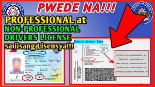 LTO NEW SYSTEM  PWEDE NG PROFESSIONAL AT NON PROFESSIONAL DRIVERS LICENSE SA IISANG LISENSYA [upl. by Nichy]