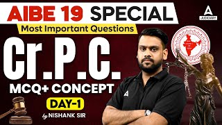 AIBE 19  CrPC Important MCQs amp Concepts  All India Bar Exam 2024  By Nishank Sir [upl. by Ekaterina]