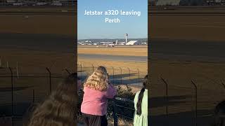 Jetstar a320 departing Perth Airport [upl. by Heymann]