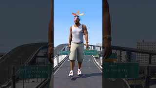 Giant Franklin Become Normal Size gta5 shortsfeed shorts [upl. by Nalyt]