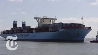 Aboard One of the Biggest Container Ships in the World  The New York Times [upl. by Bulley]