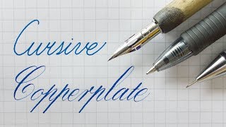 Writing Cursive and Copperplate [upl. by Cibis]