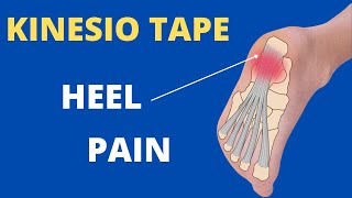 How to apply Kinesiology Tape for Plantar Fasciitis  heel spur  foot pain [upl. by Lerad]