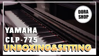 【小叮噹的店】YAMAHA Clavinova系列 CLP775 電鋼琴 unboxing amp setting [upl. by Aihsak563]