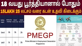 25 லட்சம் வரை 35 மானியத்துடன் கடன் திட்டம்  PMEGP Loan 25 Lakhs  Modi loan scheme [upl. by Wally]