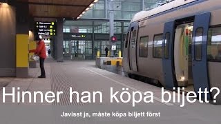 20170128 Hinner han med pendeltåget [upl. by Bloxberg]