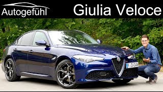 Alfa Giulia Veloce FULL REVIEW 2019  Autogefühl [upl. by Aynas]