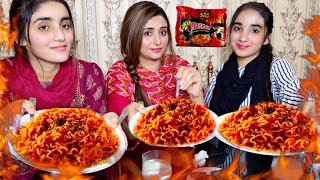 2x Spicy Noodles🔥Challenge with Malaika amp Arosha [upl. by Lyndy]