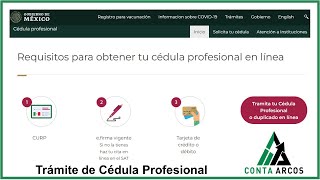 Trámite de Cédula Profesional Video Tutorial [upl. by Alrad607]