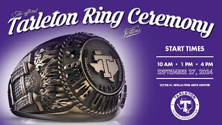 Tarleton State University Ring Ceremony Fall 2024  1 pm Friday Sept 27th [upl. by Ailehs]