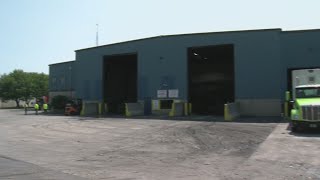 Officials investigating the cause of a fire at the Brown County Recycling Transfer Station [upl. by Lachus]