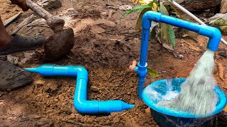 Small DIY project for pressure water buried underground with amazing technique [upl. by Pratte]