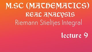 Riemann Stieltjes integral theorem 6 [upl. by Gimble941]