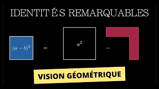 ANIMATION Géométrique des identités remarquables [upl. by Siaht]