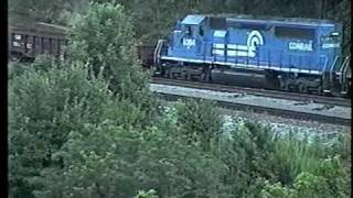 Horseshoe Curve Minor Derailment on July 31 1991 [upl. by Edgardo286]