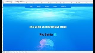 WYSIWYG Web Builder CSS Menu vs Responsive Menu spanish [upl. by Bausch]