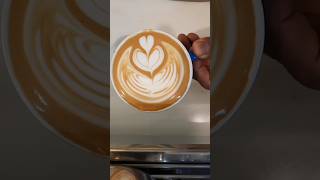 Latte art tutorial latteart art barista baristadaily [upl. by Onateyac994]