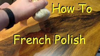 How to French Polish  Woodworking Finish with Shellac [upl. by Karb]