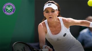 Agnieszka Radwanska v Jelena Jankovic highlights  Wimbledon 2017 first round [upl. by Breban]