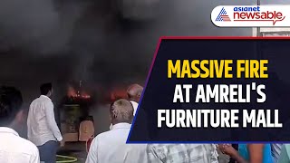 Gujarat Massive Fire Breaks Out at Crystal Furniture Mall in Amreli [upl. by Jeffry]