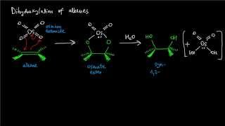 A07 Dihydroxylation of alkenes with OsO4 reaction mechanism [upl. by Assennev]