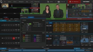 8 Triscaster NewTek Trabajo con Mix Effects  Chroma Set Virtual cámaras [upl. by Rothenberg338]