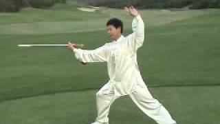 Tai Chi Sword Form 32 Yang Taiji Jian [upl. by Graehl]