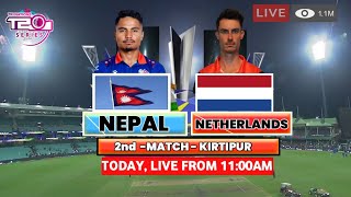 🔴Live NEP vs NED  5th Match T20I Tri Series 2024  NEPAL vs NETHERLANDS Live Matchnepal cricket [upl. by Anailil619]