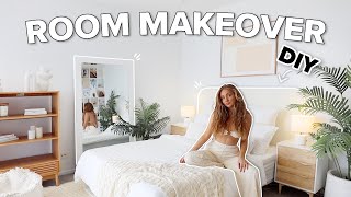 EXTREME BEDROOM TRANSFORMATION aesthetic tiktok amp pinterest inspired bedroom MAKEOVER [upl. by Ahsac427]