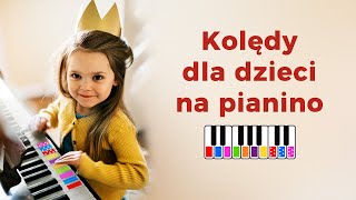 Kolędy dla dzieci  Kolorowe Pianino [upl. by Morrie]