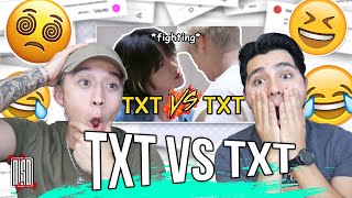 TXT VS TXT  투모로우바이투게더 대 투바투  REACTION [upl. by Mavra92]