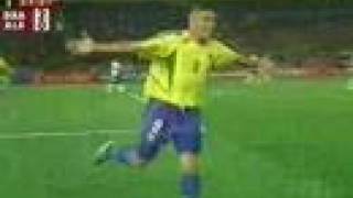 Brazil  Germany World Cup 2002 final second goal Ronaldo [upl. by Yankee]