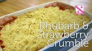 Rhubarb amp Strawberry Crumble Recipe [upl. by Violeta]