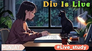 DIV IS LIVE 🥀  🍀 LIVE STUDY WITH ME 600 PM 🍀  🌿NO MUSIC PRODUCTIVE STUDY WITH ME⁠｡⁠♡⁠‿⁠♡⁠｡⁠ [upl. by Tanya352]