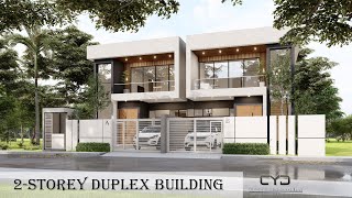 Project 45 2STOREY DUPLEX MODERN HOUSE  15x21m LOT  House Tour  HOUSE DESIGN [upl. by Nats]