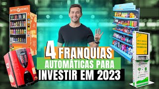 4 FRANQUIAS AUTOMÁTICAS para INVESTIR EM 2023 MELHORES MÁQUINAS para GANHAR MUITO DINHEIRO💰 [upl. by Eentruok]