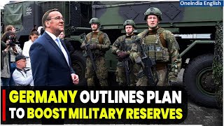 Germanys Defense Minister Unveils Plan to Boost Army Recruits Amidst Growing Security Concerns [upl. by Teresita614]