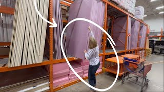 She buys a GIANT foam board at Home Depot for a genius new idea [upl. by Revlys]