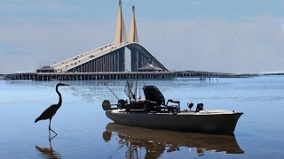 Kayak Fishing near the Sunshine Skyway Bridge [upl. by Callas]