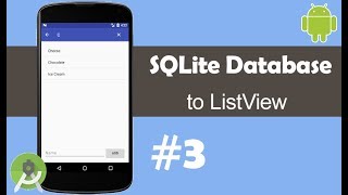 SQLite Database to ListView  Part 3 View Data  Android Studio Tutorial [upl. by Devad]