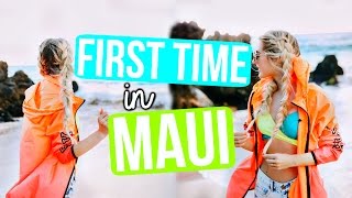 OUR FIRST TIME IN MAUI [upl. by Eppes]