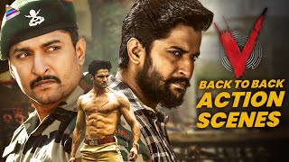 Nani V Movie Back To Back Best Action Scenes  Sudheer Babu  Nivetha Thomas  Aditi Rao Hydari [upl. by Ettolrahs]