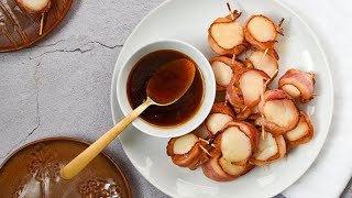 BaconWrapped Scallops Recipe [upl. by Heathcote]