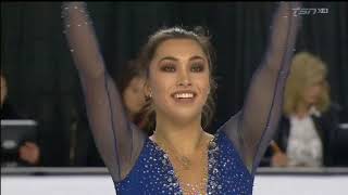 Gabrielle Daleman 2018 Canadian Tire National Skating Championships  FS amp interview [upl. by Karee781]