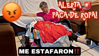 COMPRE PACA DE ROPA Y ME ESTAFARON😡 ALERTA VEAN LO QUE ME SALIO😥 pt1 [upl. by Dinnie]